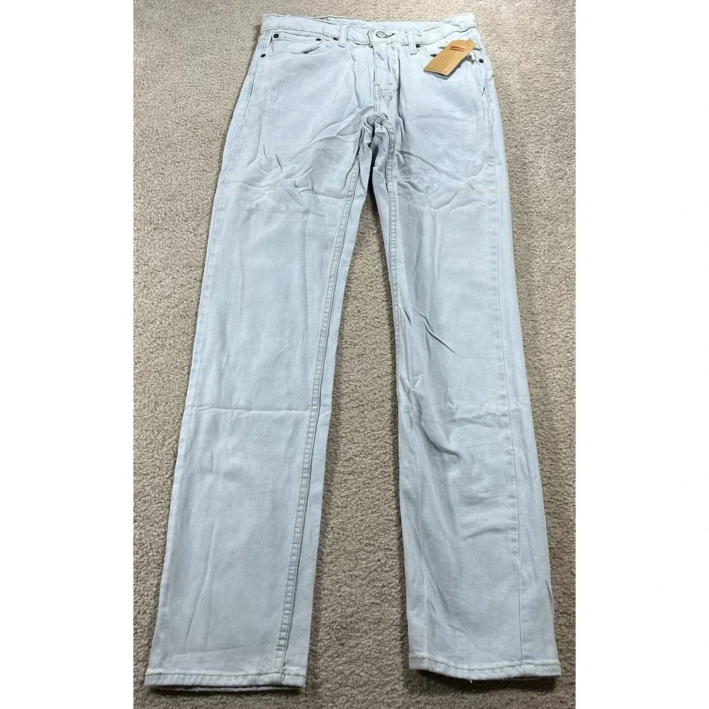 Levi's 511 Slim Fit Straight Jeans Light Wash‎ Men's 32x34 NWT Stretch Casual